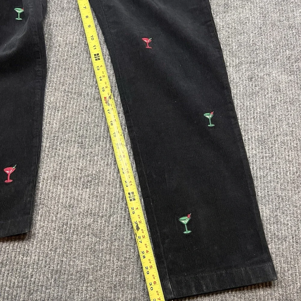 Vineyard Vines CORDUROY PANT MARTINIS JET BLACK 30X32 Straight Stretch NWT‎ $128